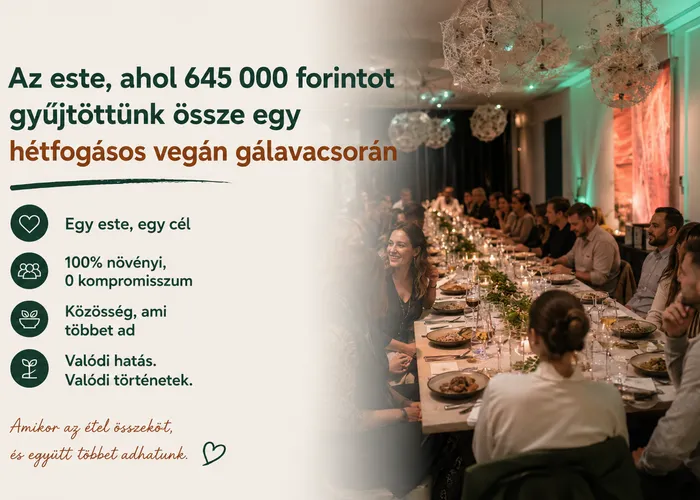 Gálavacsora hosszú, díszesen megterített asztala vendégekkel